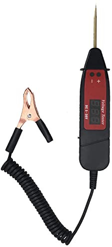 ZKTOOL 3-36V Automatischer Stromkreis-Tester-Stift, Autosicherungs-Tester, Elektrischer Testlicht, Fahrzeugspannungs-Tester, Bestimmung Batterie-Positiv-und-Negativ-Polen, Autoelektronik-Tester