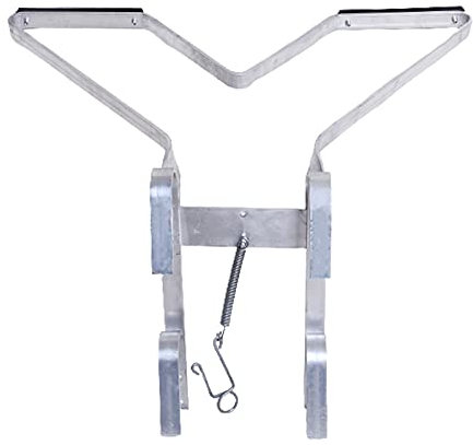Ladder Stand Off Aluminum Universal Ladder Accessory Ladder Standoff Bracket Down Pipe Ladder Stabiliser Lightweight Suit for Most of Ladder Increased Stability and Security Easy to Install (V-Shaped)