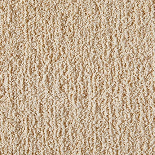 Auslegware Teppichboden weich in Beige ideal für Kinderzimmer und Schlafzimmer in 400 cm Breite Shaggy Auslegware flauschig (4 m x 15 m)