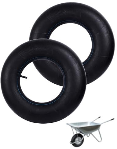 LAOYE 2 Pcs Chambre à Air 4.80/4.00-8 Chambre à Air Brouette 4.00-8 TR13 Chambre de Rechange 480/400-8 pour brouette Chariot de Jardin Camion à Main