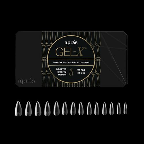 APRÉS Gel-X® Stiletto Nagelspitzen (Sculpted Stiletto Medium, 280 Count)