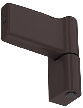NAJDER Cerniera per porte in PVC Jocker 120 kg Altezza battuta: 20,5 mm, Cerniera per ante, Cerniera in zama, Struttura monolitica, Antieffrazione, Colore: Grigio Marrone RAL 8019