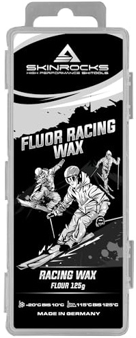 SkinRocks Fluor Racing Wax Mix Gleitwachs Ski Langlauf Snowboard Basiswachs (125)