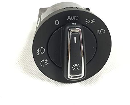 ZIxmix Car Headlight Switch Automatischer Lichtsensor-Scheinwerferschalter, der nach Hause kommt/Passend for VW Polo 9N 6R Golf 4 Headlight Switch
