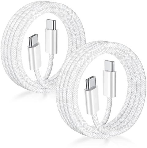 USB C to USB C Cable 3FT Certified 2Pack 60W usbc Woven Fast Charging