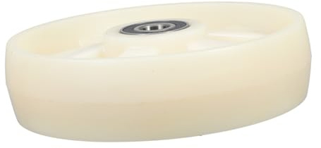 OUNONA Ruedas Macizas de Nylon Resistentes para Transpaleta, Ideales para Centros Logísticos y Supermercados, Soportan Cargas Pesadas con Diseño Duradero y Color Beige
