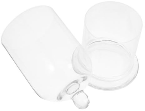 BEBEMOKO Martini Glasses Shot Cups Lids for Cold Drinks Aesthetic Shots Glasses for Bar Home Espresso Cup Vintage Glassware