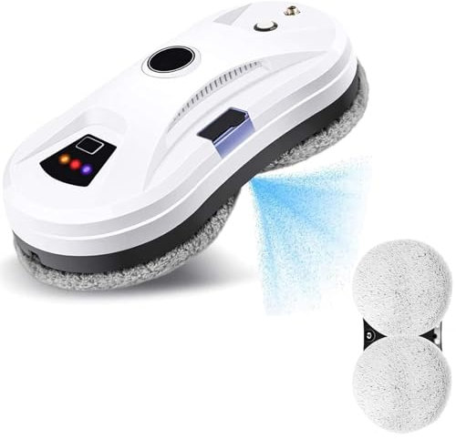 ZephyrGlow Robot Limpiador de Cristales, con Seguridad, Navegación Inteligente, Control Remoto, para Todas Las Superficies Lisas,HCR-10