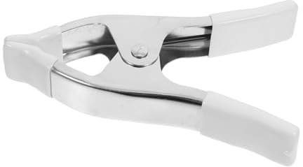 Homoyoyo Spring Clamps for Backdrop Stands and Secure Grip Woodworking 6 Inch Nickel-Plated Heavy Duty A-Frame Photography Clamps with Rubber Covers Home Improvement Projects