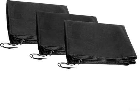 Zoegneer 3-teiliges Pflanzkastenabdeckungs-Set mit Kordelzügen, Gewächshaus-Effekt, Gartenerde, Feuchtigkeitsspeicher für Gemüse, Obst, Blumen