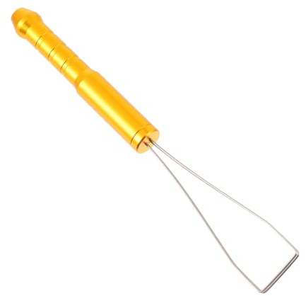 SHINEOFI Extractor de Teclas removedor de Teclas Teclas para Teclado mecánico Accesorio Herramienta Tapa Teclas de Teclado mecánico removedor de Teclado aleación de Aluminio Dorado