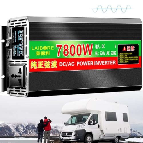 Onduleur sinusoïdal Pur 2800 W - 20000 W, 12 V - 72 V CC vers 110 V - 220 V CA, for Utilisation Solaire, Camping-Car et Maison.(7800w 60Vto220V)