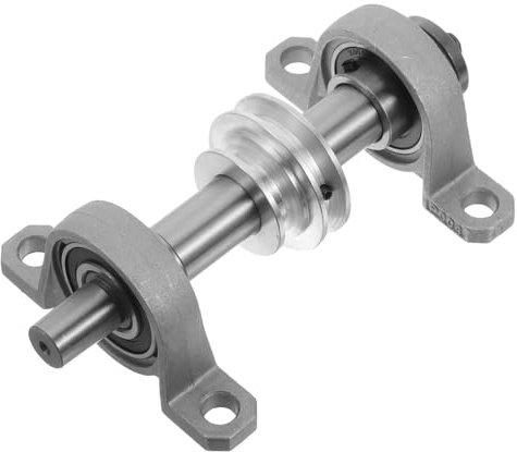 HOMSFOU Spindle Bearing Seat Pulley for Bench Saw Accessories Lightweight Compact Rotary Tool Lathe Spindle for DIY Woodworking Cutting Machine High Speed Precise Cuts Easy Operation for