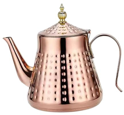 Gcljlmy Stainless Steel Tea Kettle Pig Egg Teapot House Warming Gift for Induction Kettle Loose Leaf Tea Maker for Restaurants (1.3 L)
