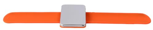 NUOBESTY Magnetisches Silikonarmband Haarschmuck Halter Bobbie Pin Halterung Friseur Handgelenk Clip Organizer Orange
