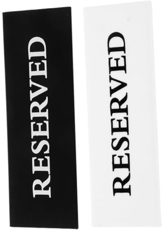 STOBAZA 2 Stück Teiliges Acryl Reserviert Schild Doppelseitiger Tischaufsteller Robust und Langlebig Vielseitig für Restaurant Hochzeit Party Modernes Design