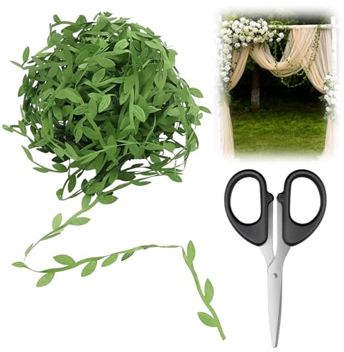 YICH 20 m de hiedra falsa artificial, guirnalda de hojas de hiedra artificial, para colgar, hiedra artificial, libro, decoración artística para boda, jardín, decoración artística
