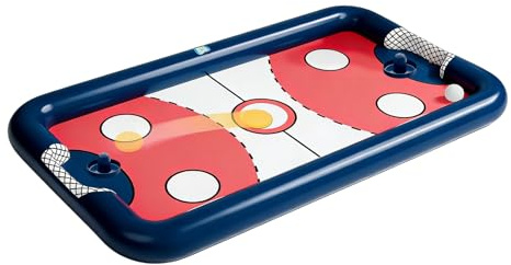 Floating Pool Table, Portable Inflatable Game Table and Tray Drink Holder for Kids, Adults, Family Swimming, Water, Lake, River, Beach, Hot Tub, Spa Fun