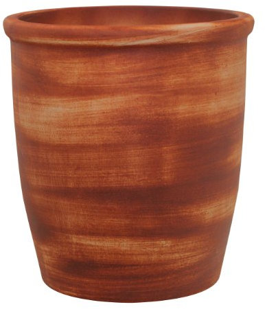 Jardinière Maceta Vésuve 33 x 36 cm, Lava Rouge Frostbeständigen, Jardinera Grande en Grès