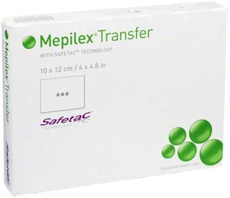 MEPILEX Transfer Schaumverband 10x12 cm steril 5 St