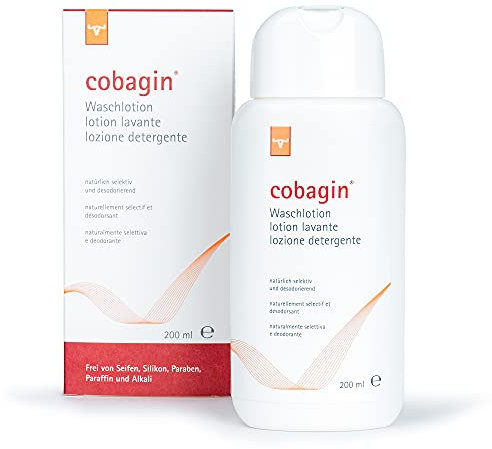 Cobagin Waschlotion 200ml | Sanft pflegende Waschlotion bei Lichen Sclerosus und gereizter Haut | Erhalt und Unterstützung der Intimflora
