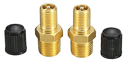 C-FUNN 1/8inch NPT Nickel Plated Brass Air Compressor Tank Fill Valve Schrader