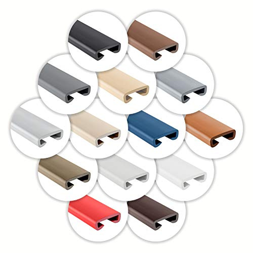 ProfiPVC Handlauf PVC Gummi Schutz für Treppengeländer 35x8mm 1m Beige | Kunststoffhandlauf für Treppengeländer, PVC Gummi Handlauf für Geländer, für innen und außen, flexible Handlaufabdeckung