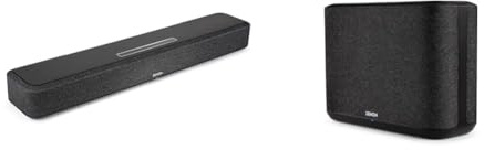 Denon Home Sound Bar 550 kompakte Heimkino Soundbar mit Dolby Atmos, DTS:X & Home 250 Multiroom-Lautsprecher, HiFi Lautsprecher mit HEOS Built-in, Alexa integriert, WLAN, schwarz