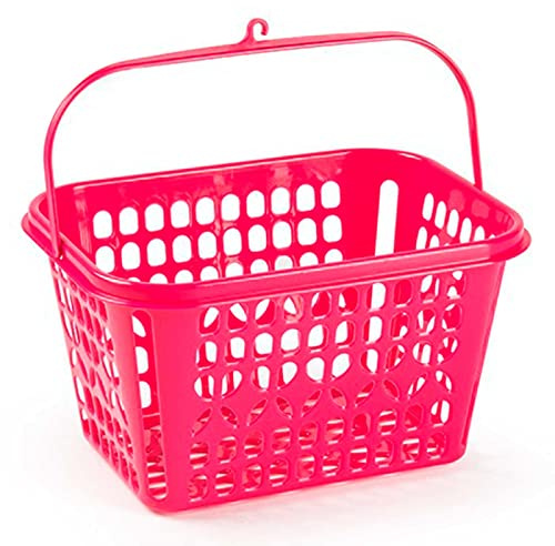AC - Cesta para Pinzas Rectangular - Caja de almacenaje - Fabricado en Plástico Resistente - Cesta para Cuerda - 14 x 24 x 18 cm - Color Aleatorio
