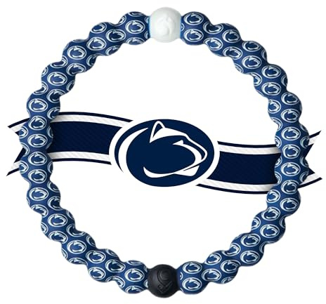 Lokai Collegiate Silicone Beaded Bracelet for Women & Men, Penn State University - Medium, 6.5 Inch Circumference - Silicone Jewelry Fashion Bracelet Slides-On for Comfortable Fit