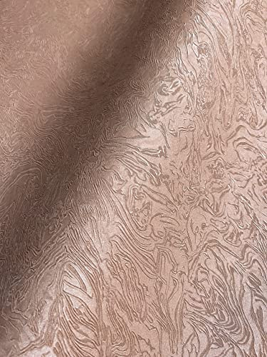 Newroom Tapete Bronze Vliestapete Muster - Mustertapete Modern Kupfer Braun Struktur Motiv Glamour 3D Optik Uni Motiv inkl. Tapezier-Ratgeber