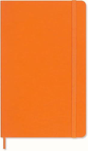 Moleskine Precious & Ethical Notizbuch, mit einer Geschenkbox, veganem Einband, Klettverschluss, Großformat 13 x 21 cm, Farbe Orange