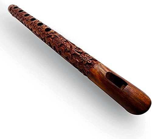 RSGM Holzflöte / Lord Krishnas Bansuri, handgeschnitzt, 33 cm