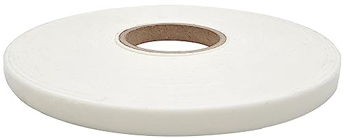 NADOtec Keramik Dichtband, Brandschutzband, Ofenband, Kaminband, Keramikfasergewebe, einseitig selbstklebend, nicht brennbar, hitzebeständig, weiß, 10 mm x 2 mm, Länge 10 Meter