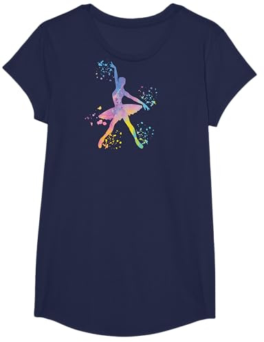Bailarina de ballet Colorsplash Mujer Bailarina Camiseta