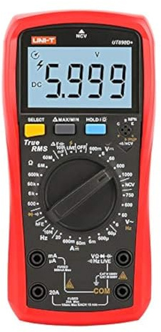 UNI-T Uni-trend Multimeter clamp meter UT890C UT890D+ Professional Digital Multimeter AC DC Ammeter Voltmeter Resistance Capacitance Frequency Meter(UT890D+)