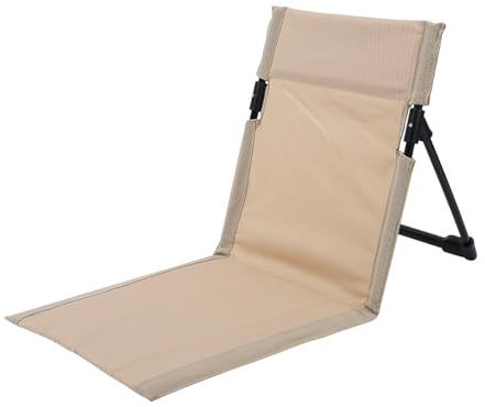 ZONADAH Folding Camping Chair Beach Seat Cushion Floor Chair with Backrest Lightweight Beach Mat Foldable Recliner Ideal for Outdoor Camping Beach Travel Home