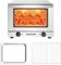 SUNMOON Horno de Convección Horno Industrial，23L, 2100W, Convección, Doble acristalamiento - Horno Sobremesa De Convección con Temporizador y contra Protección Sobrecalentamiento