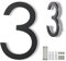 Large house Numbers for Outside Modern 20cm,Metal House Numbers Black Outside Matte Black Floating Mount And Flush Mount Aluminum Home Address Numbers 3