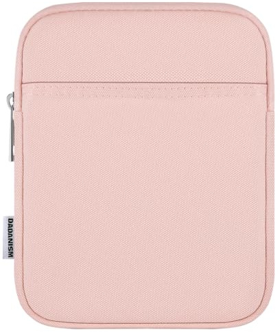 Dadanism 6-7 Zoll Schutzhülle Tasche mit Polsterung für E-Reader, Rosa | für 7 Kindle Paperwhite und Kindle Colorsoft Signature Edition, 6 Kindle, 6 Kobo Clara BW/Colour, 7 Kobo Libra Colour