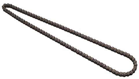 Cadena de eslabones 25H 100, aleación de metal de alta resistencia, 100 eslabones de cadena, fácil instalación, reemplazo directo para pit bike chino, rueda de bolsillo, mini bicicleta