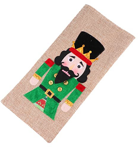 Cabilock Housse Décorative De Noël pour Bouteille De Vin Couvre-Bouteille à Motif Dessin Animé Ensemble De Décoration pour Maison Et Cadeau