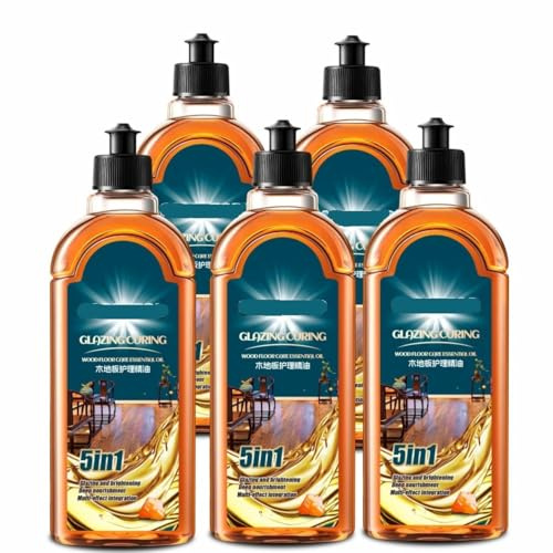 ZMLMAJJ Huile Essentielle for L'entretien des Parquets, Liquide d'entretien, Cirage, Polissage, Éclaircissement, Nettoyant Spécial(5PCS-2500ml)