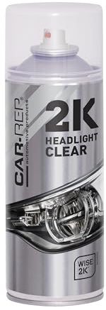CAR-REP 2K Headlight Headlamp Spray Paint Clear 400mL Lacquer Coat Protection