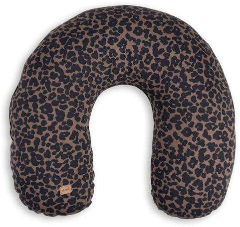 BÉABA Little Warmy, Coussin Chauffant & Refroidissant Nomade, Bouillote Graines de Lin, Douleurs de Règles, Grossesse, Lombaires, Abdomen, Cou & Post-Partum, 100% Coton Oeko Tex, Jersey Leopard