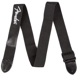Fender Correa para Guitarra, Poliéster, Ajustable 33”-53”, Negro