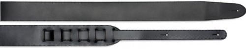 Stagg SL 12-5 BLK/L Leder Strap für Guitar schwarz