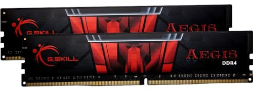G.skill Aegis - Ddr4 - Kit - 16 Gb: 2 X 8 Gb - Dimm 288-Pin - 2400 Mhz / Pc4-19200 - Cl17 - 1.2 V - Ungepuffert - NoN-Ecc (f4-2400c17D-16gis)