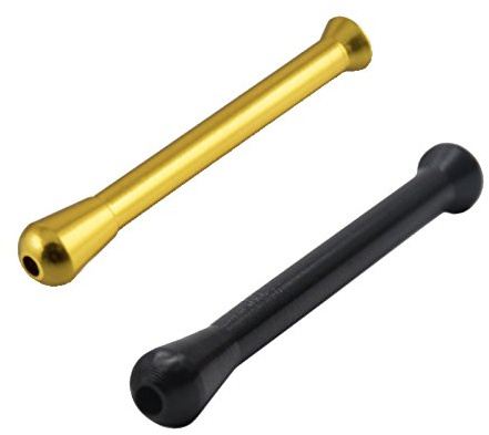 2x Tubo da disegno con pulsante in alluminio Cannuccia in metallo colorata Snuff Bat Snorter Tubo nasale Bullet Sniffer Snuffer M&M Smartek