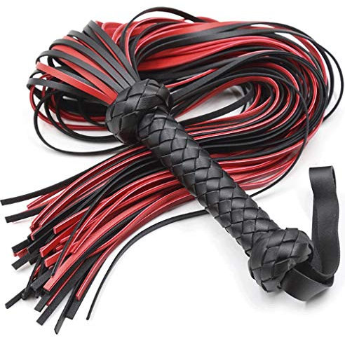 ZBZYXA Star Power Loud Crack Leather Bullwhip Cat Whip Clothing Accessories Imitation Leather Short Horse Riding Crop wand T-shirt Trousers